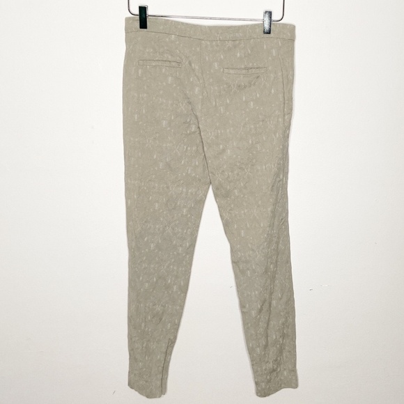 ZARA | Light Tan Textured Cigarette Pant - Picture 3 of 10